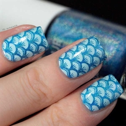 99 Nebulas Blue, Stamping Neglelak, Colour Alike (u)